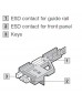 Plastic Grey keyable guide rails 280mm PCB depth (pk 10)